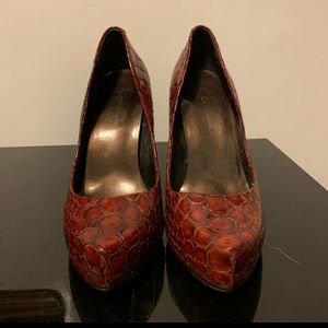 Black and Red Jessica Simpson platform heels